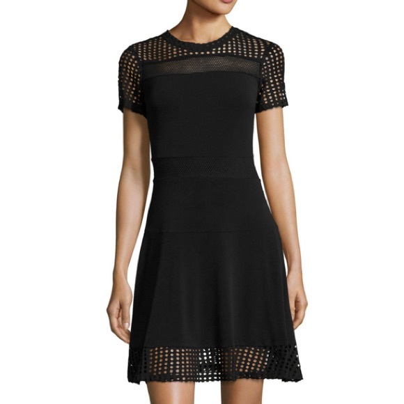 michael kors mesh combo dress
